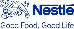 Nestlé Logo Blu Marchio Logo blu Rondine nido uccellini Good Food Good Life